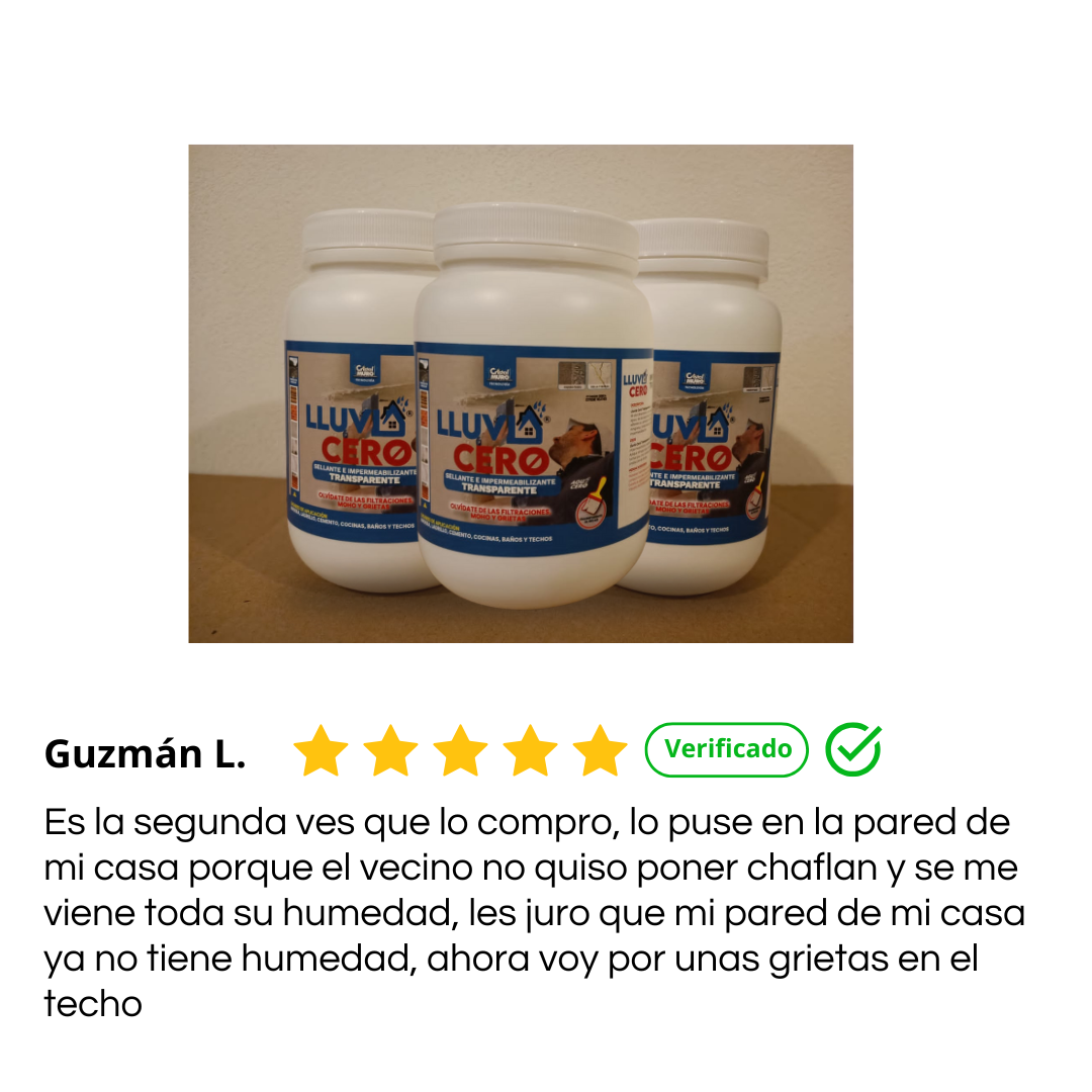 Lluvia cero® kit de 3 litros