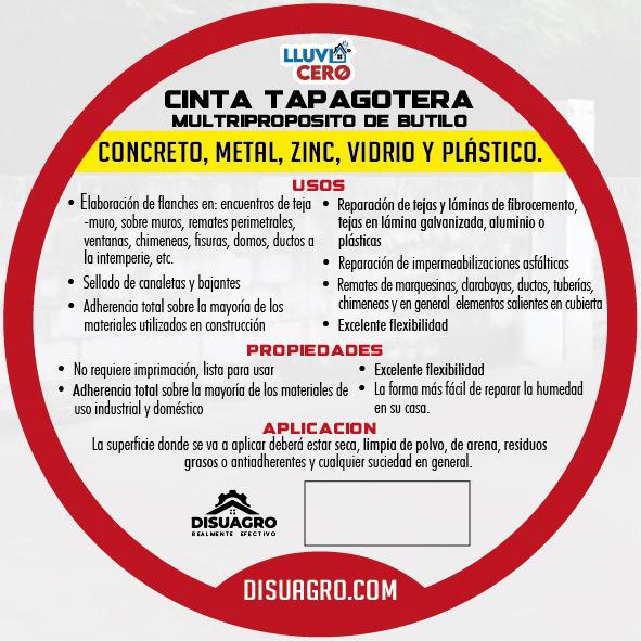 💧Cinta tapagotera de Lluvia cero 🛠