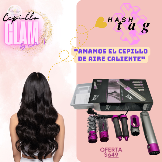🎀Cepillo Glam 5 en 1🎇