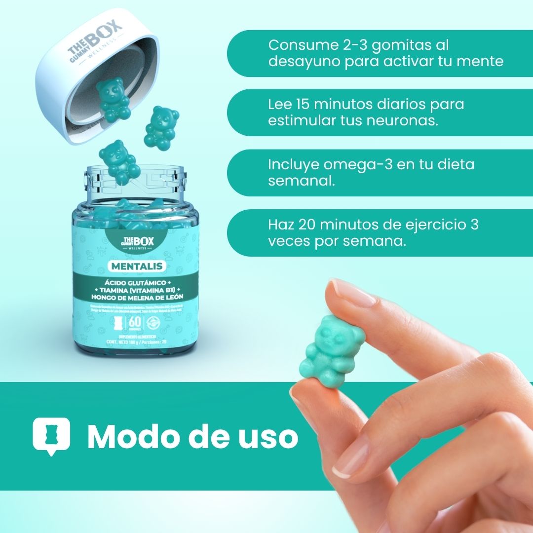 Gomitas para aumentar la CONCENTRACIÖN 🧠