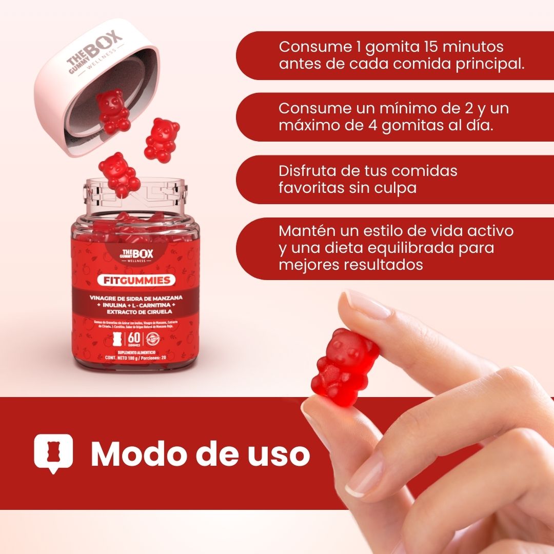 Gomitas para TRANSITO INTESTINAL LENTO 🍎