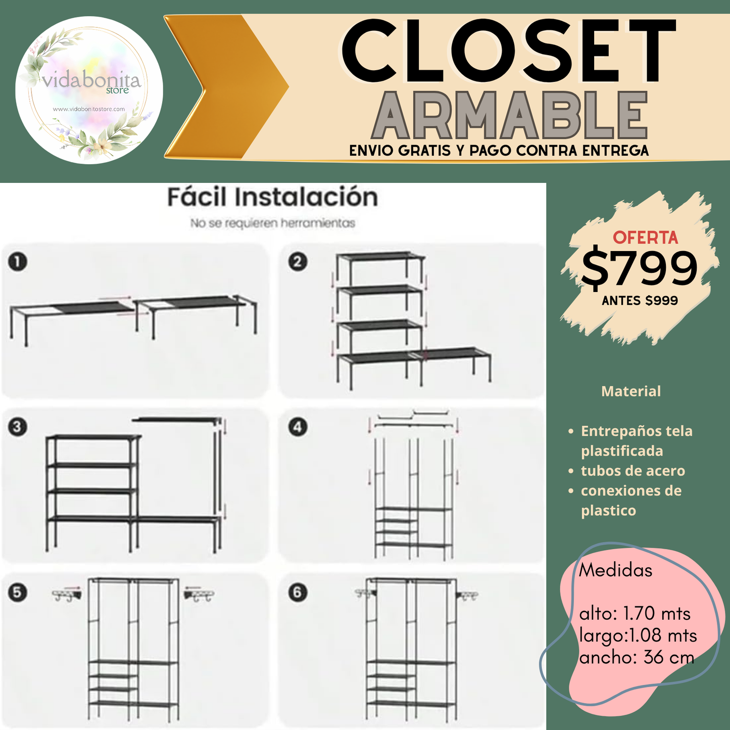 Closet armable 👗👖