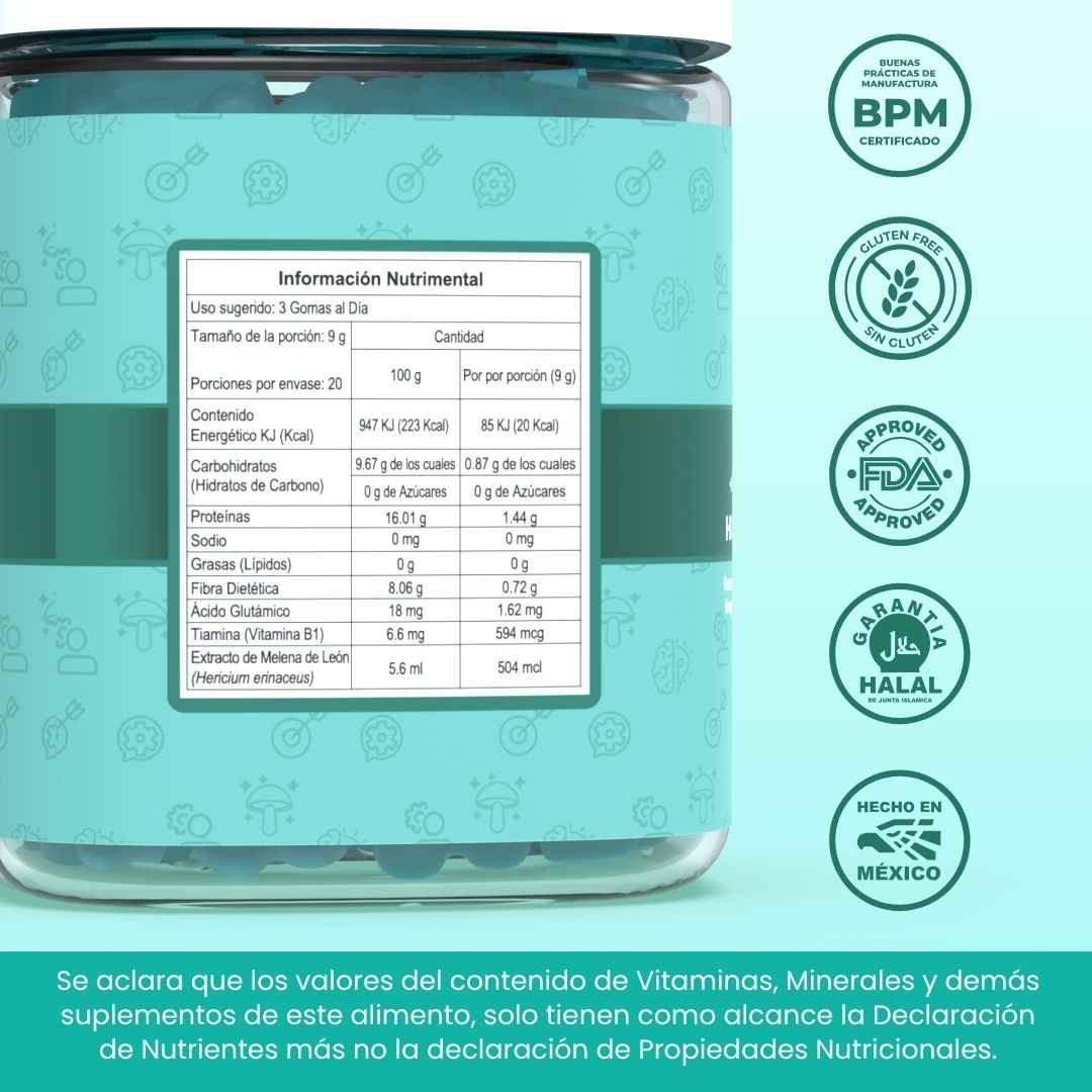 Gomitas para aumentar la CONCENTRACIÖN 🧠