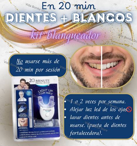 Kit 20 minutos aclarador dental 🦷