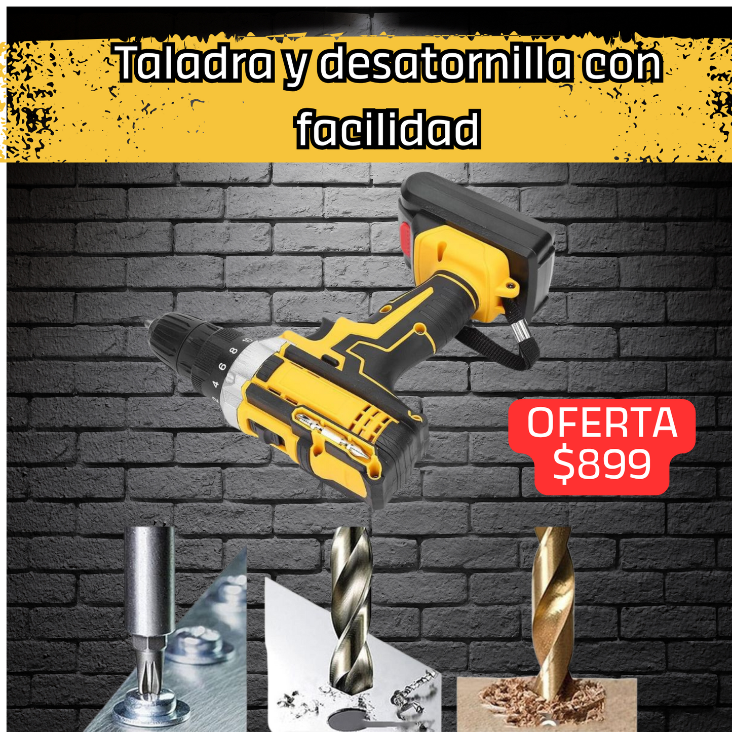 🔧Kit Taladro destornillador Master ⚙