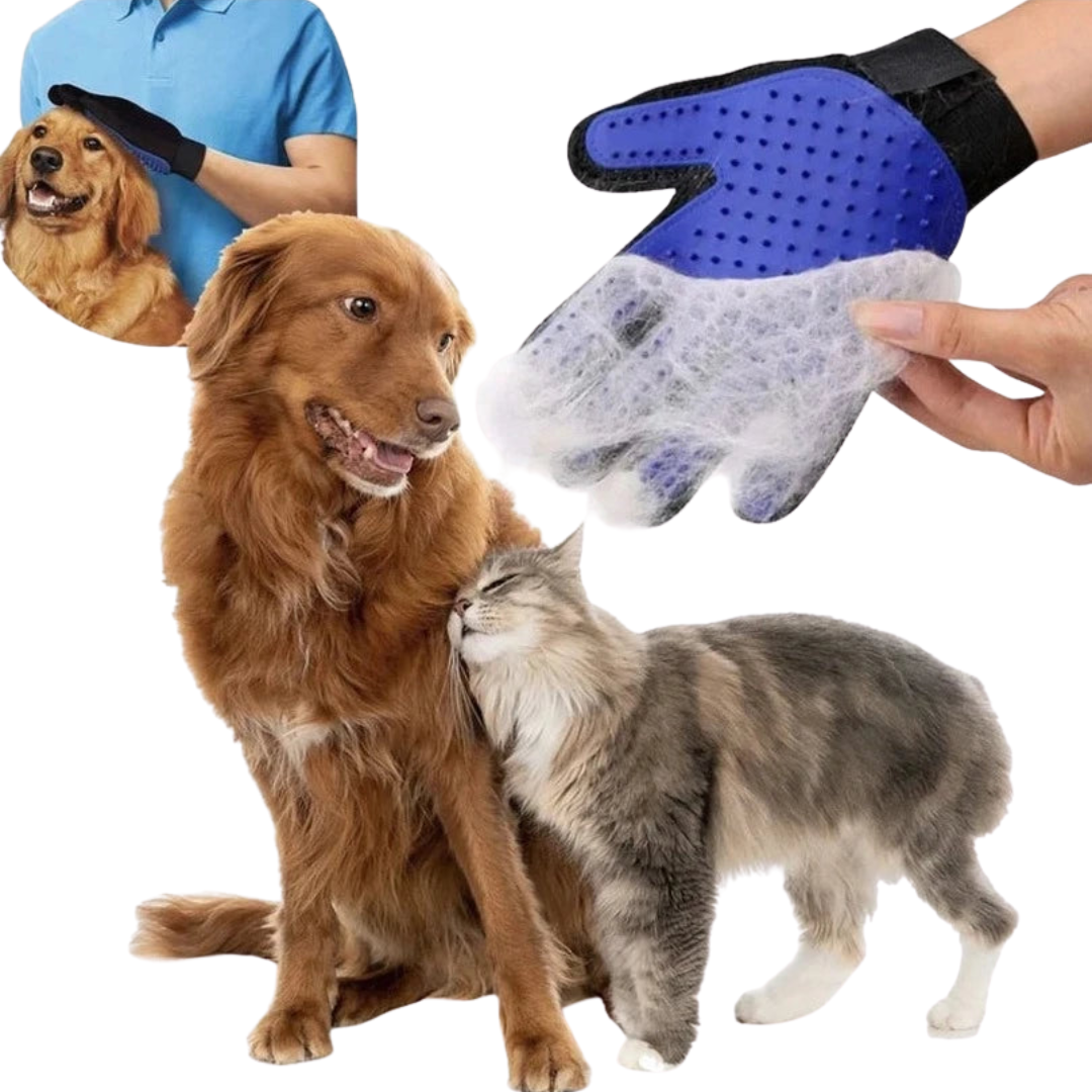 🦴Guante masajeador y quita pelo de mascota🧤