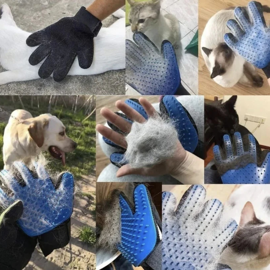 🦴Guante masajeador y quita pelo de mascota🧤