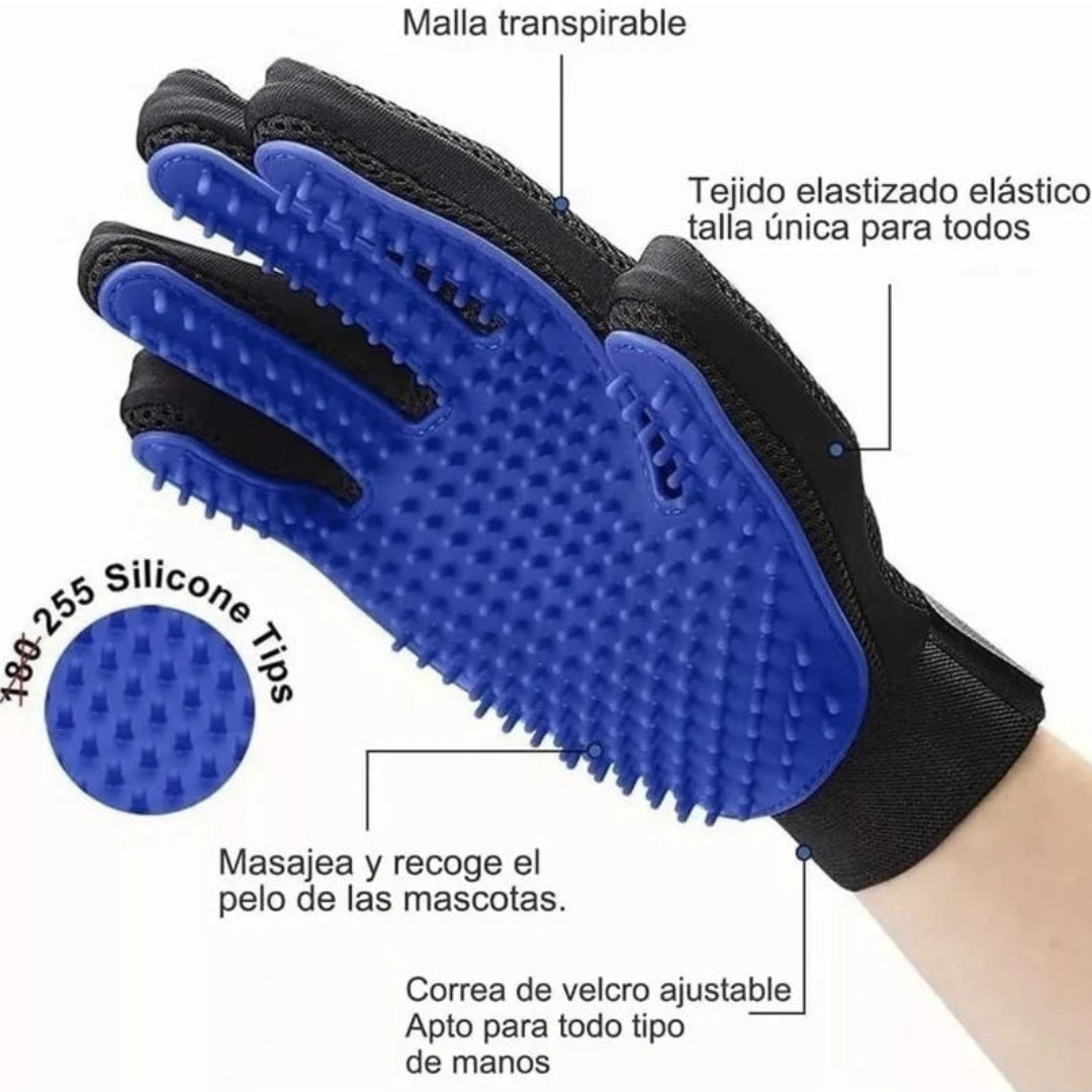 🦴Guante masajeador y quita pelo de mascota🧤