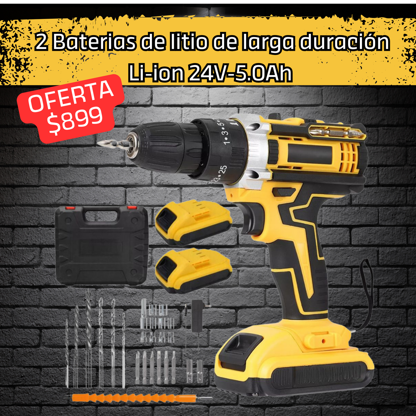 🔧Kit Taladro destornillador Master ⚙