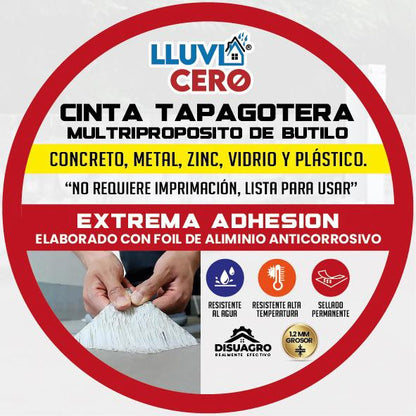 💧Cinta tapagotera de Lluvia cero 🛠