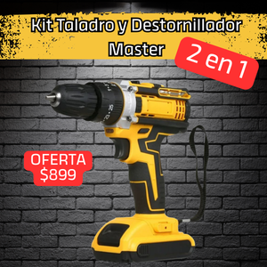 🔧Kit Taladro destornillador Master ⚙