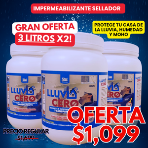 Lluvia cero® kit de 3 litros