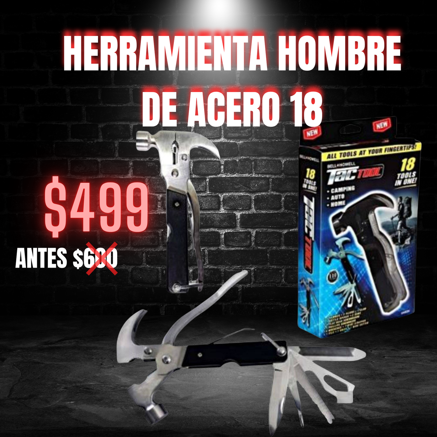 🛠Herramienta Hombre de Acero 18🔥