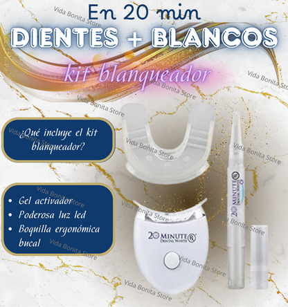 Kit 20 minutos aclarador dental 🦷