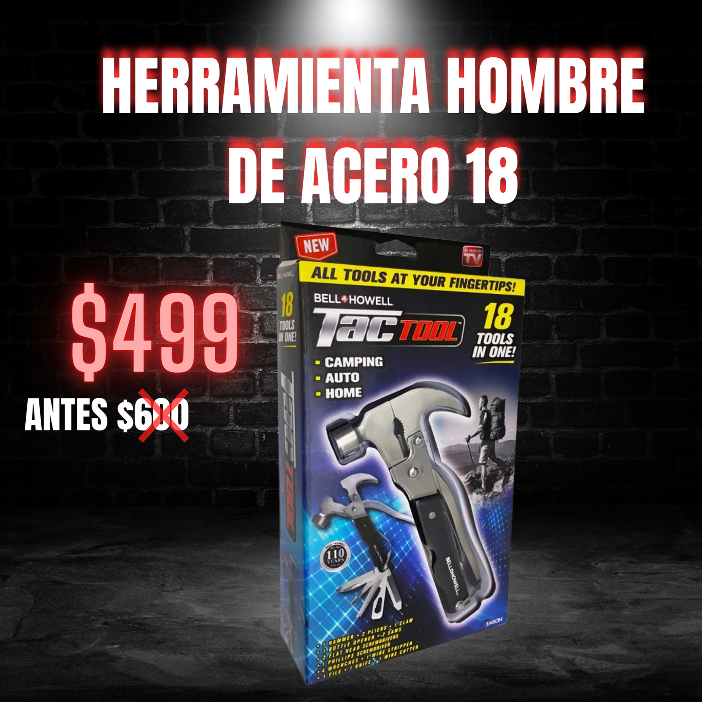 🛠Herramienta Hombre de Acero 18🔥