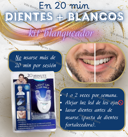 Kit 20 minutos aclarador dental 🦷
