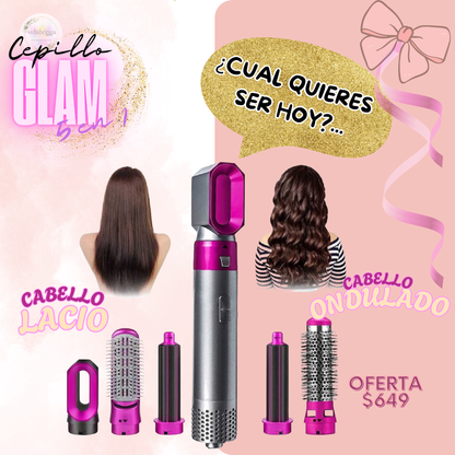 🎀Cepillo Glam 5 en 1🎇