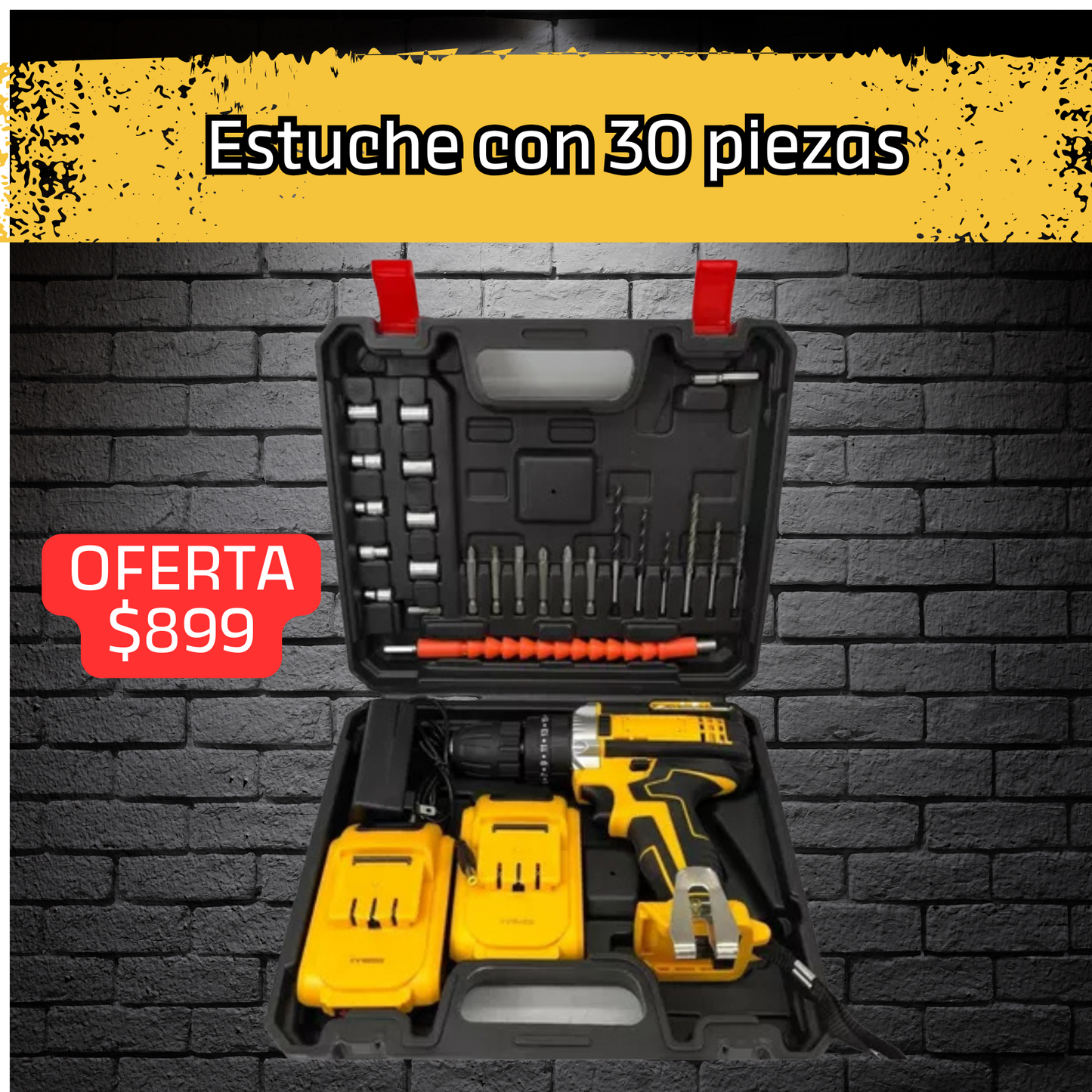 🔧Kit Taladro destornillador Master ⚙